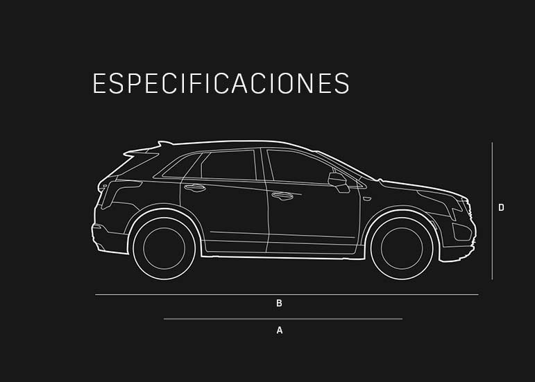 Imagen de especificaciones para Cadillac XT5 2022, camioneta familiar